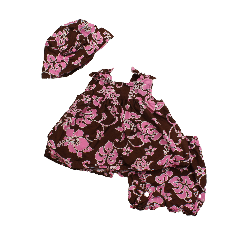 Unknown Brand Girls Brown | Pink Apparel Sets size: 6 Months